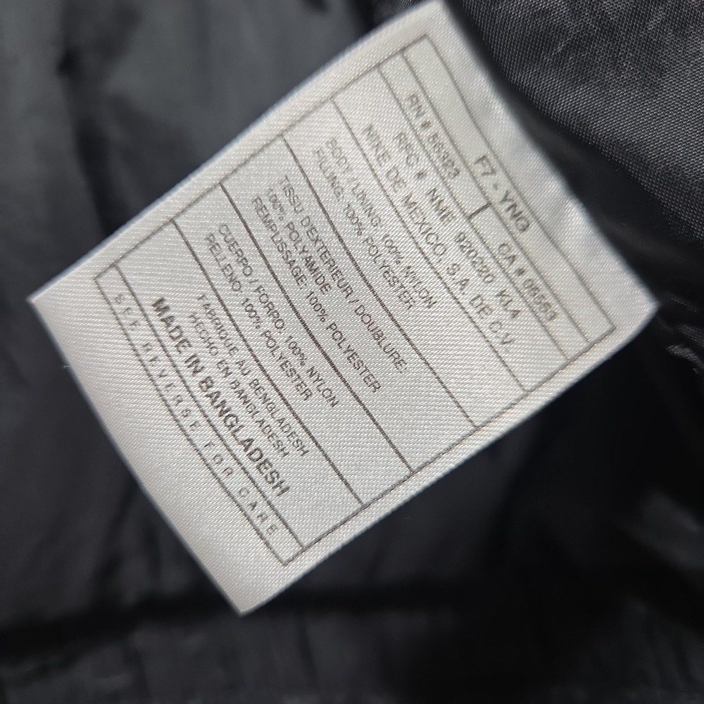 Vintage 90s Nike Puffer Jacket Black Embroidered Logo Mens Size Large Spell Out - Picture 7 of 9